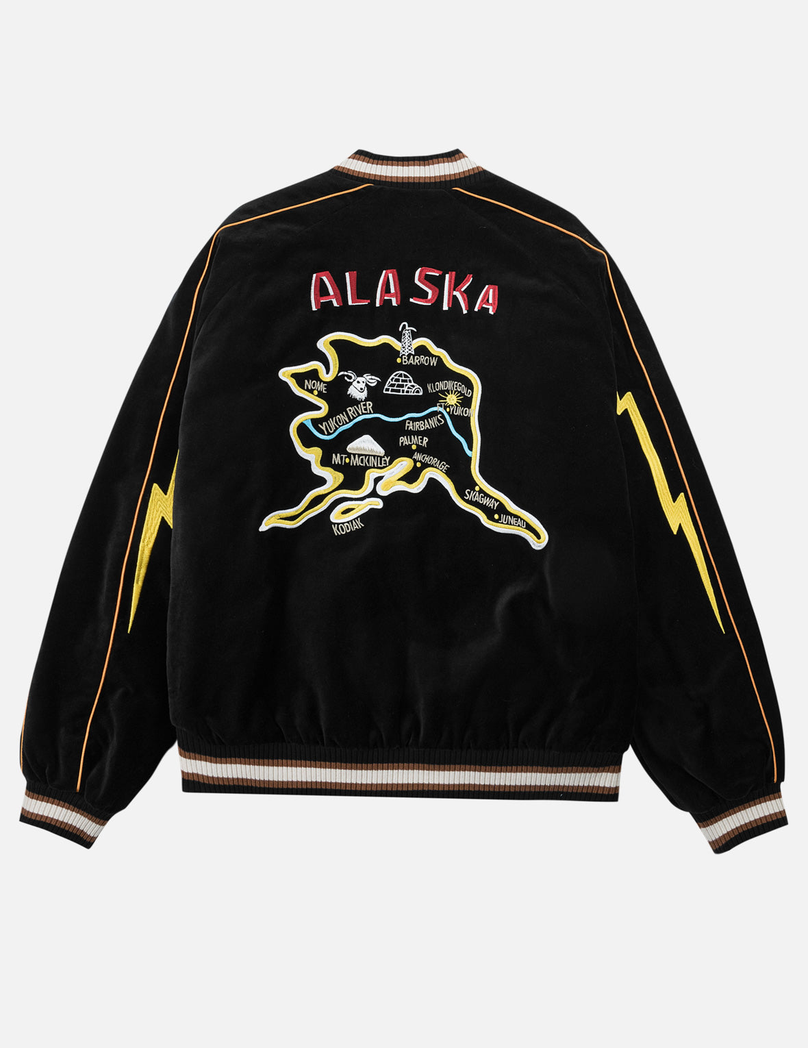 Light Padded Raijin Souvenir Jacket