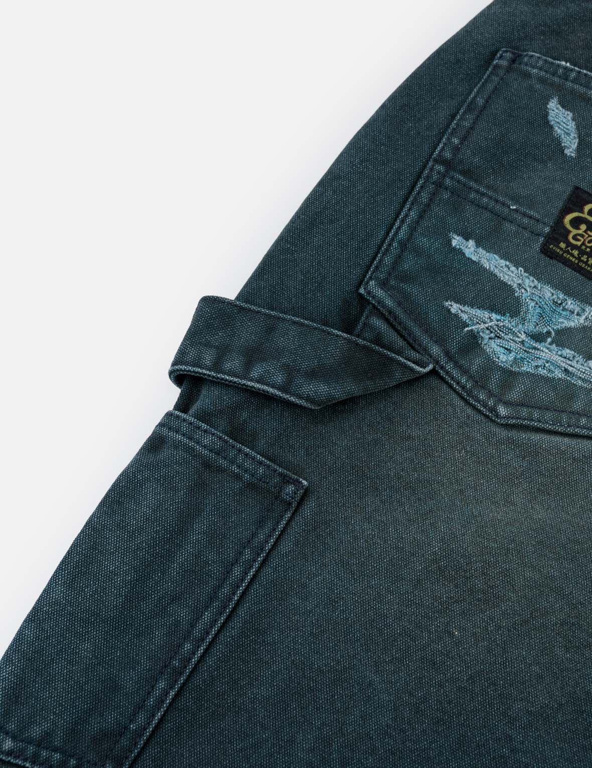 Distressed Double Knee Utility Pants