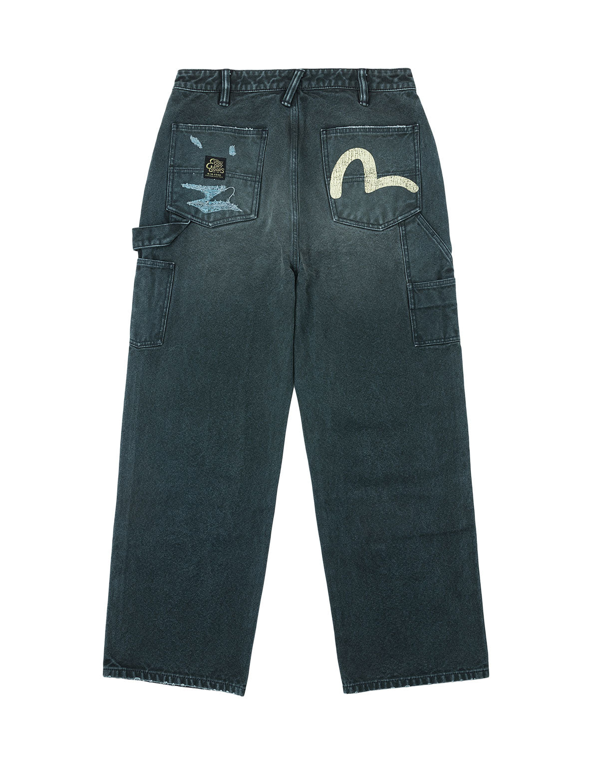 Distressed Double Knee Utility Pants