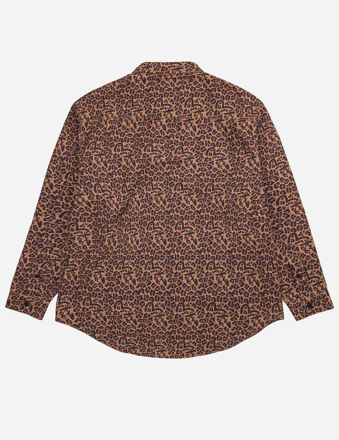 Leopard Seagull Printed Shirt