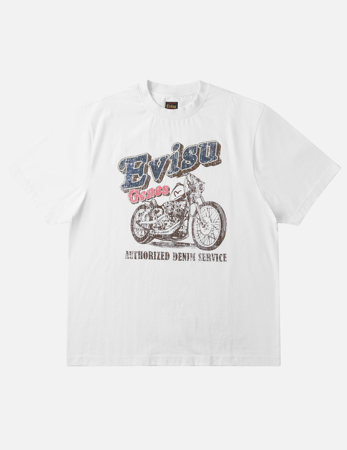 Moto Authorized Denim Service Print T-shirt