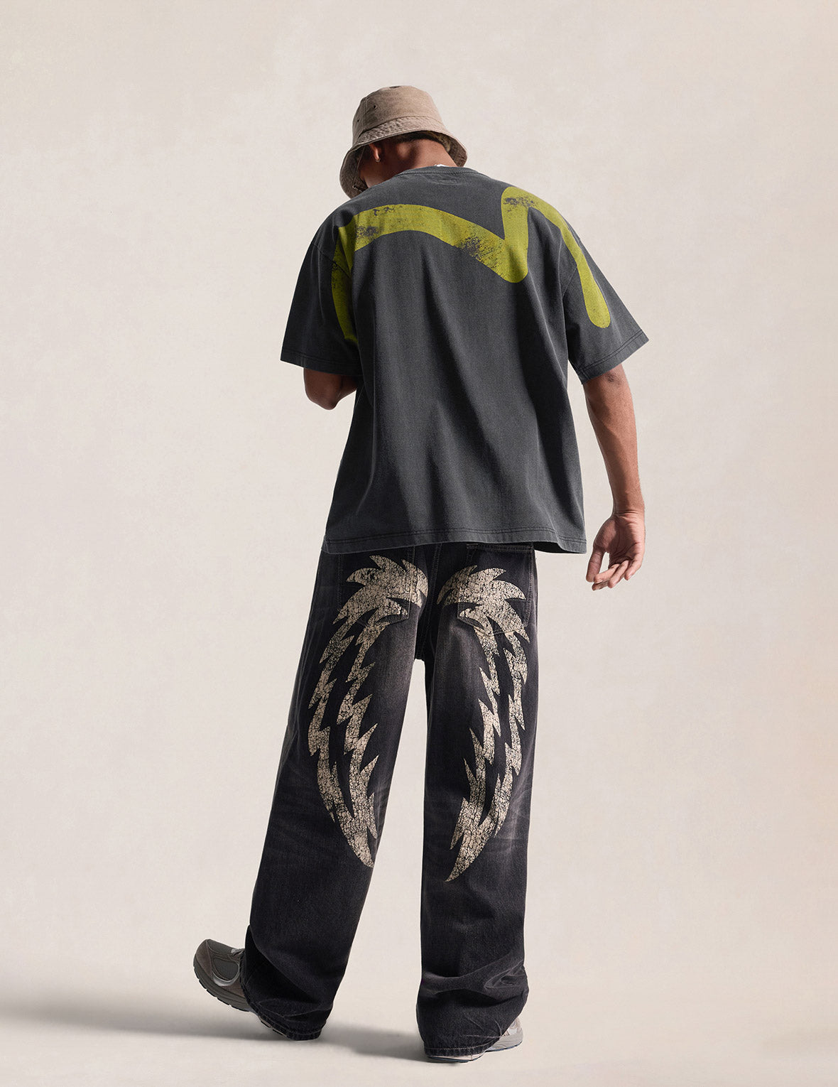 Ebisu Spirit Lightning & Daicock Print T-shirt