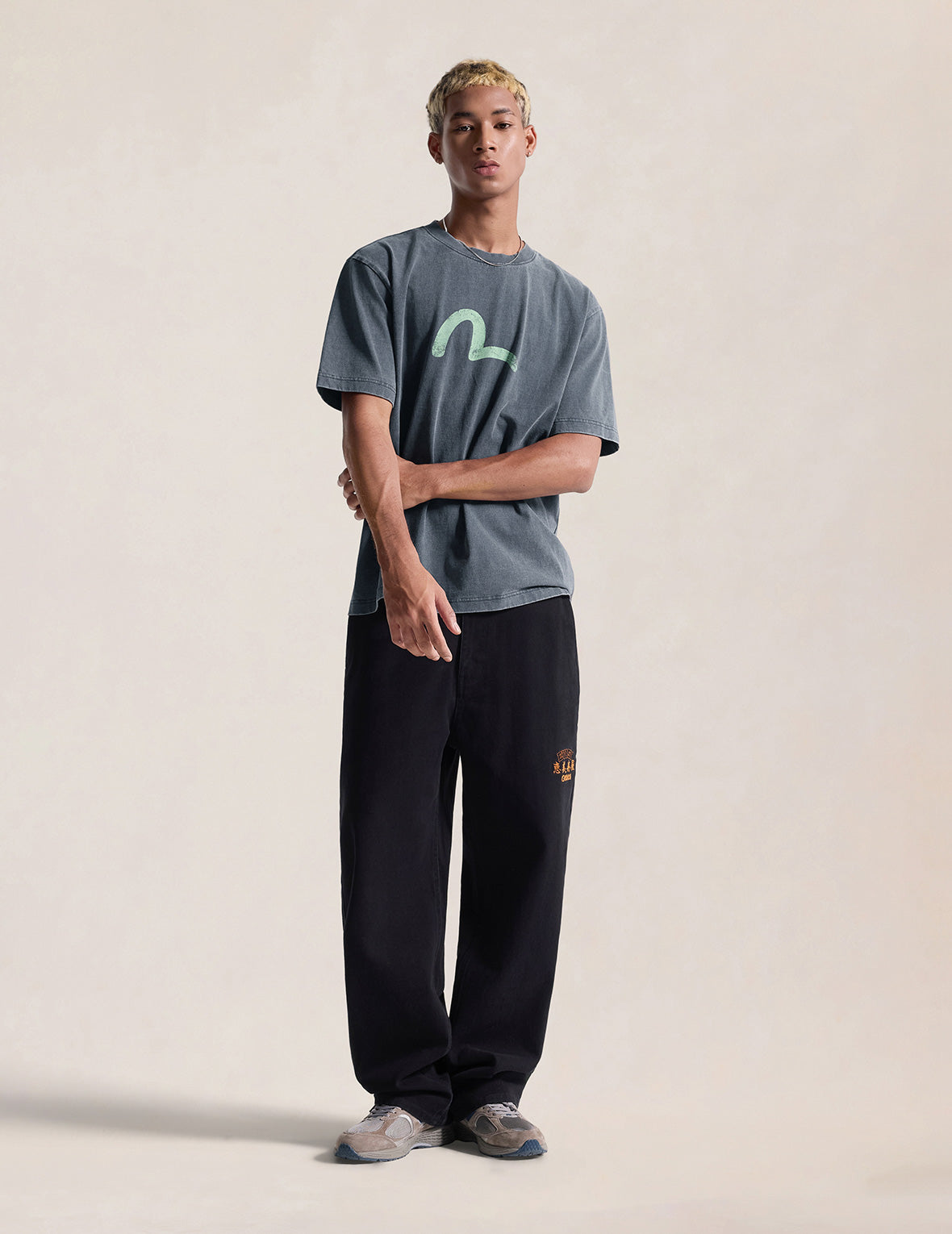 Ebisu & Seagull Print T-shirt