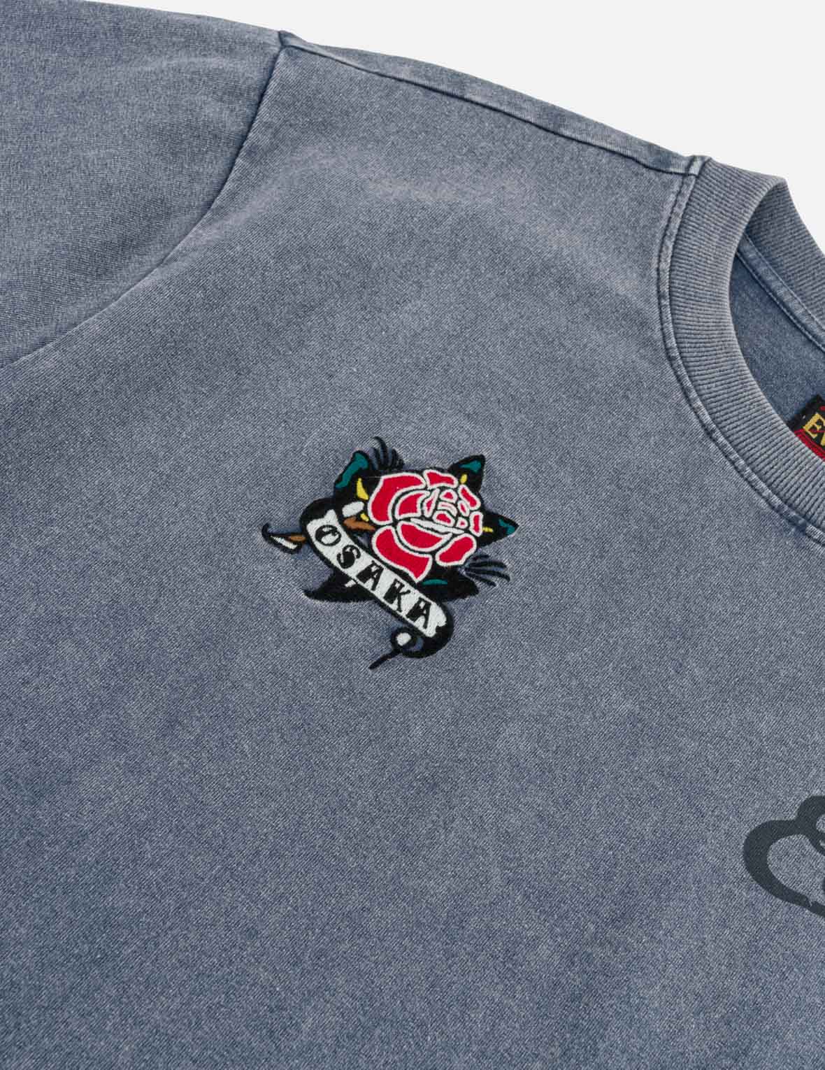 Osaka Rose & Seagull Print T-shirt
