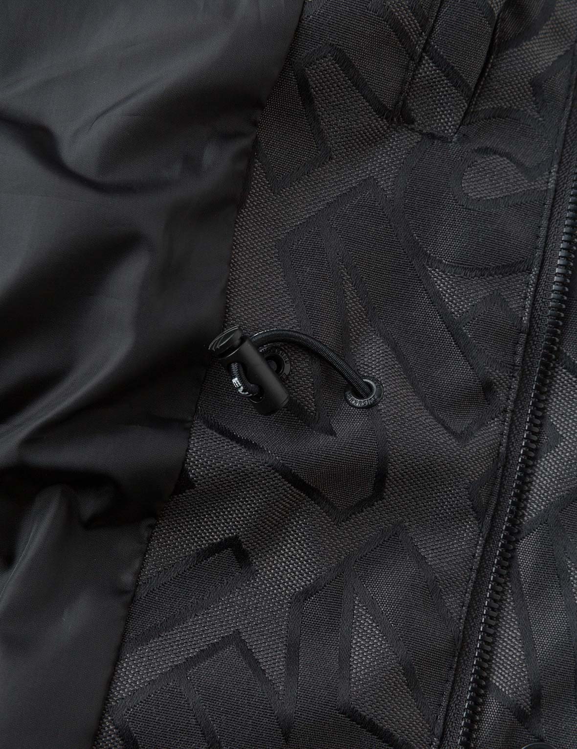 Allover Logo Jacquard and Multi Pocket Relax Fit Jacket