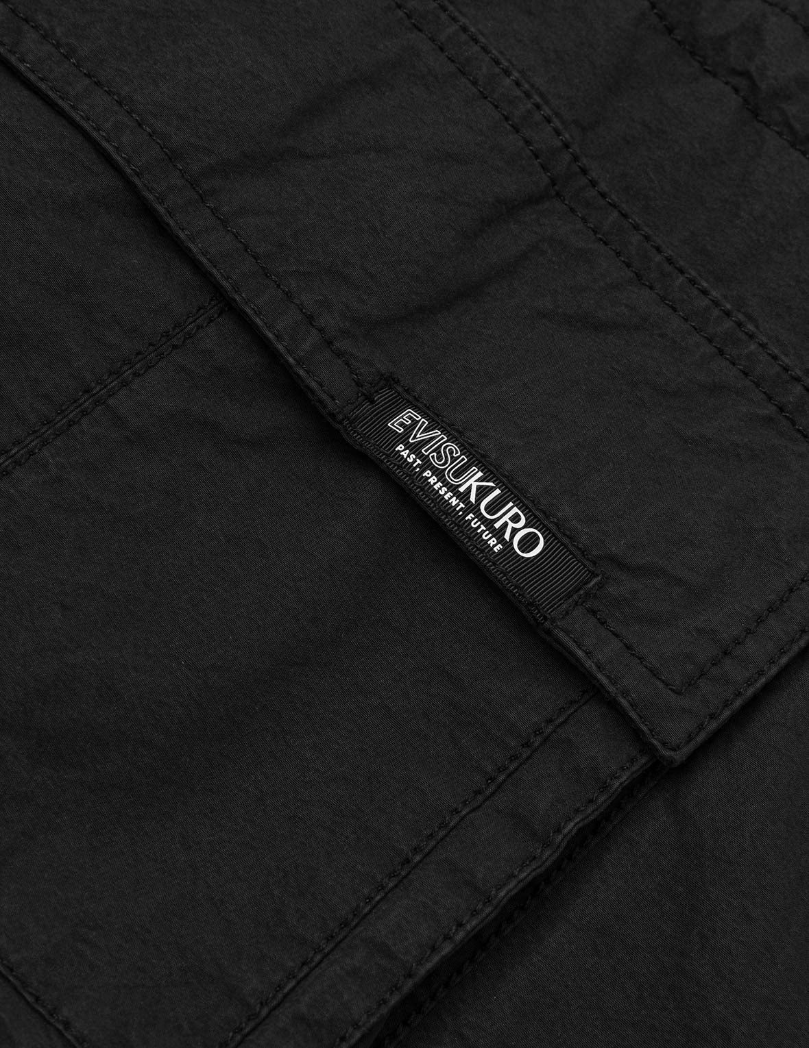 EVISUKURO刺繡和多口袋寬版休閒外套