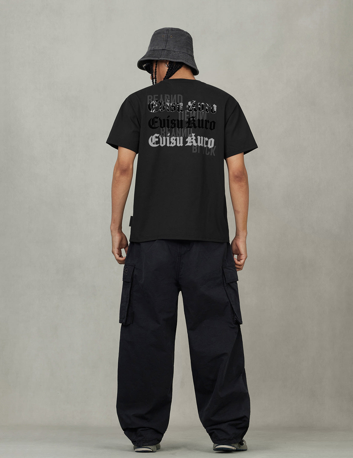 EVISUKURO植絨與水漿印花常規版型T恤