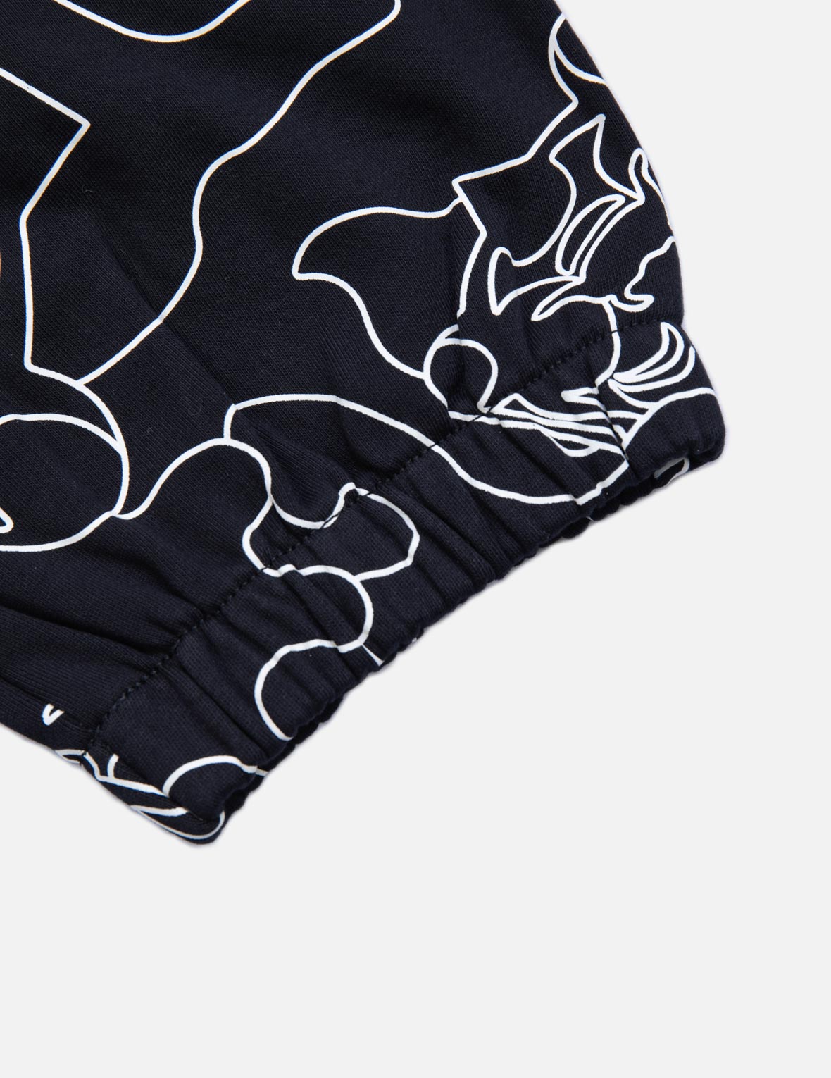 Allover Linear Camouflage Print Sweatpants