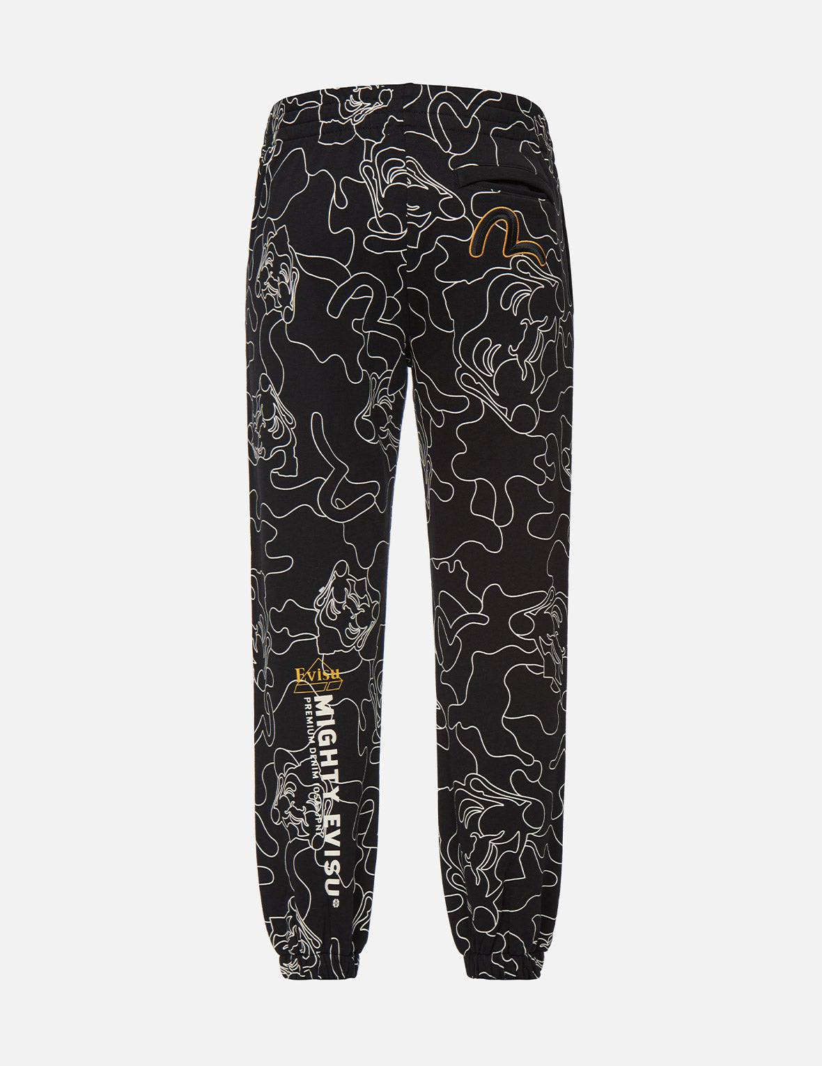 Allover Linear Camouflage Print Sweatpants