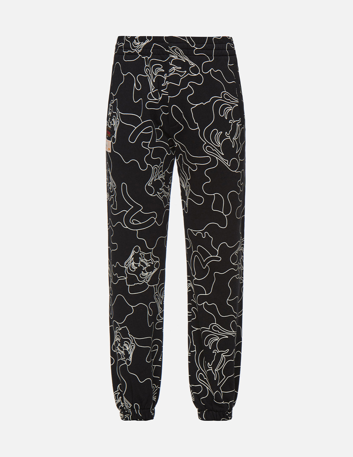 Allover Linear Camouflage Print Sweatpants