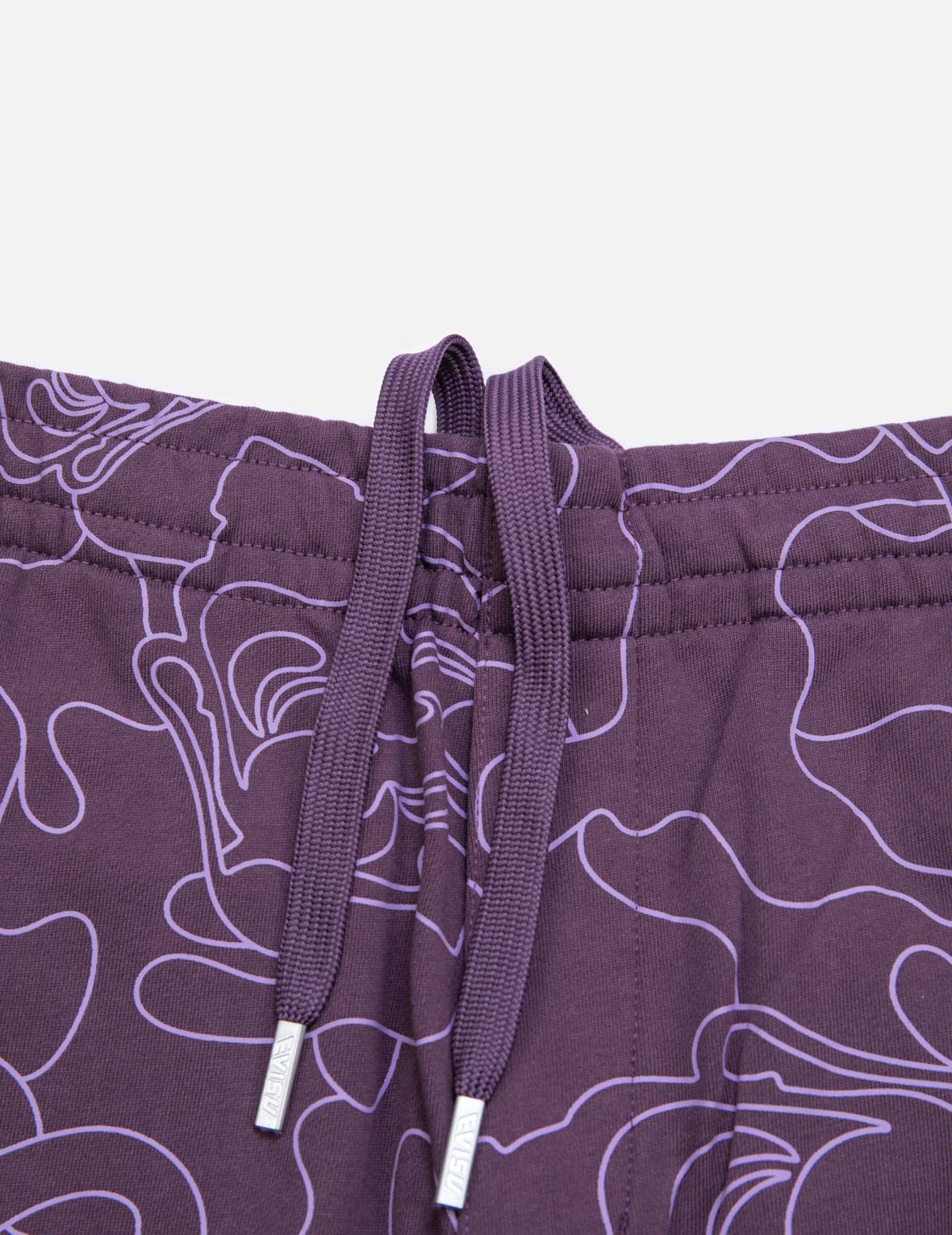 Allover Linear Camouflage Print Sweatpants