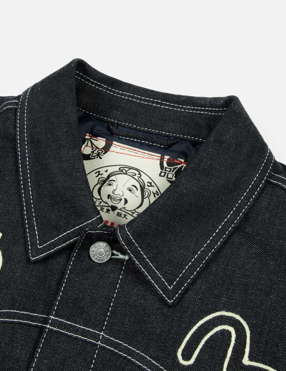 美式西部風刺繡寬版休閒牛仔外套