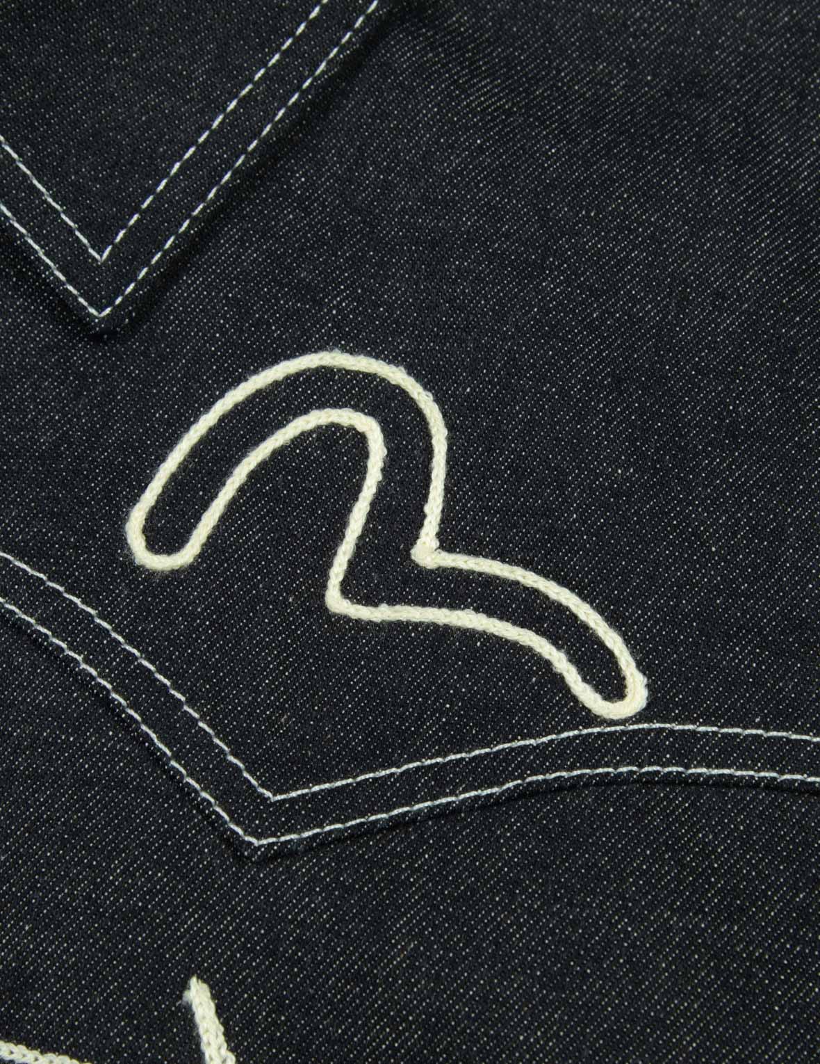 美式西部風刺繡寬版休閒牛仔外套