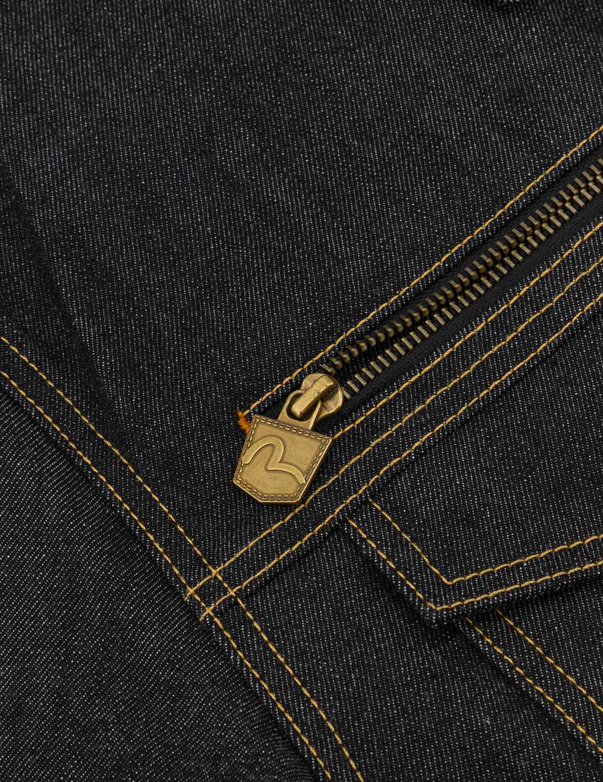 Brocade Daicock Appliqué 
Regular Fit Denim Jacket