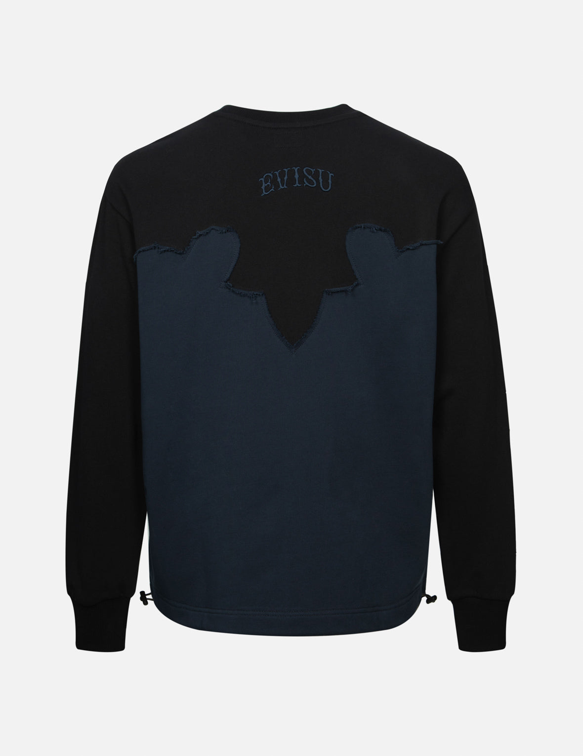 Deconstructed Contrast Relax Fit Sweatshirt