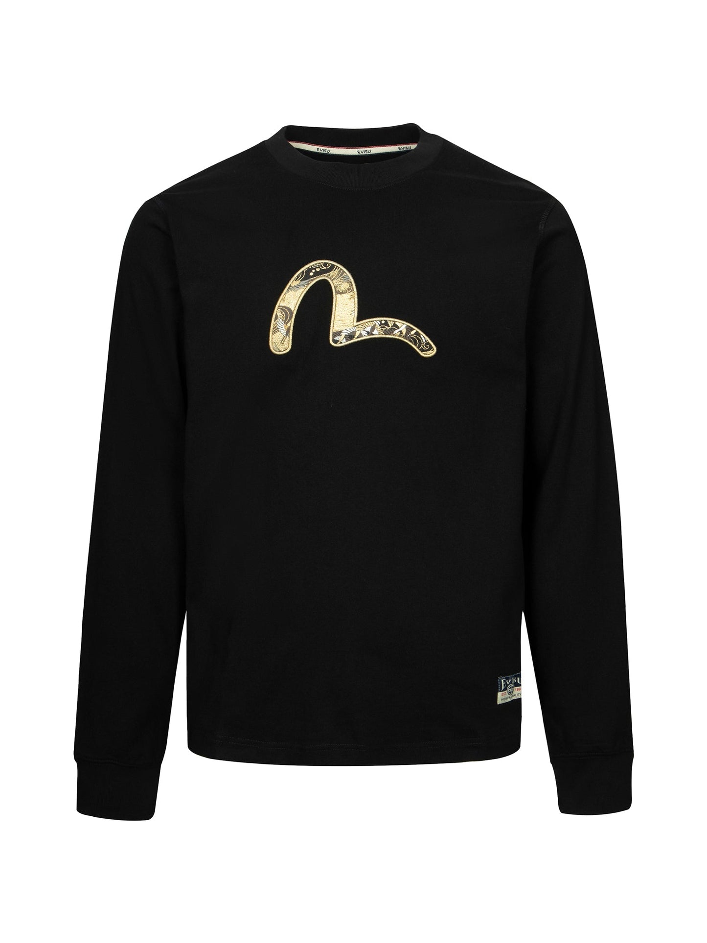 Seagull Brocade Appliqué Regular Fit Long-Sleeve T-shirt