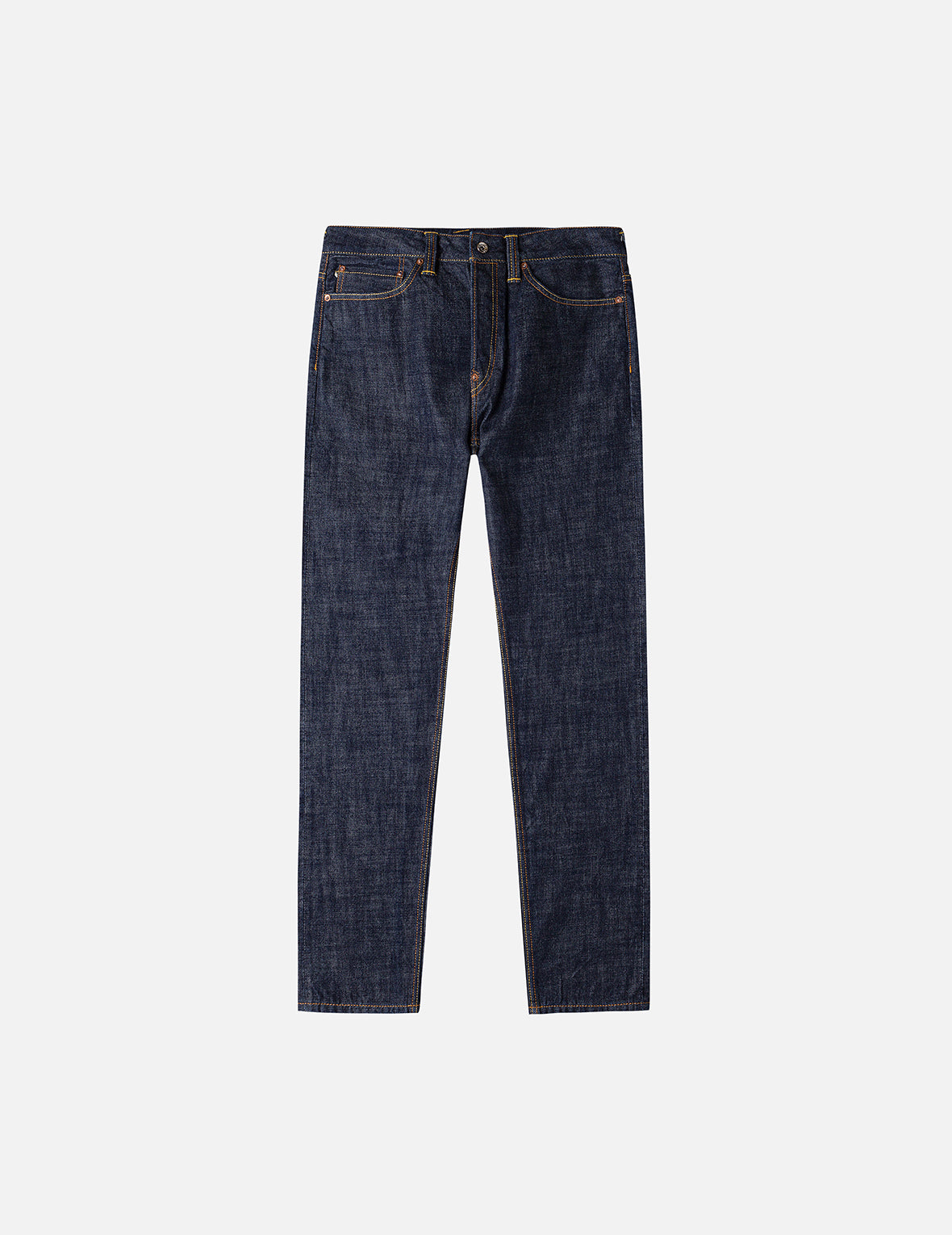 Seagull Print and Pockets Taper Fit Jeans #2017