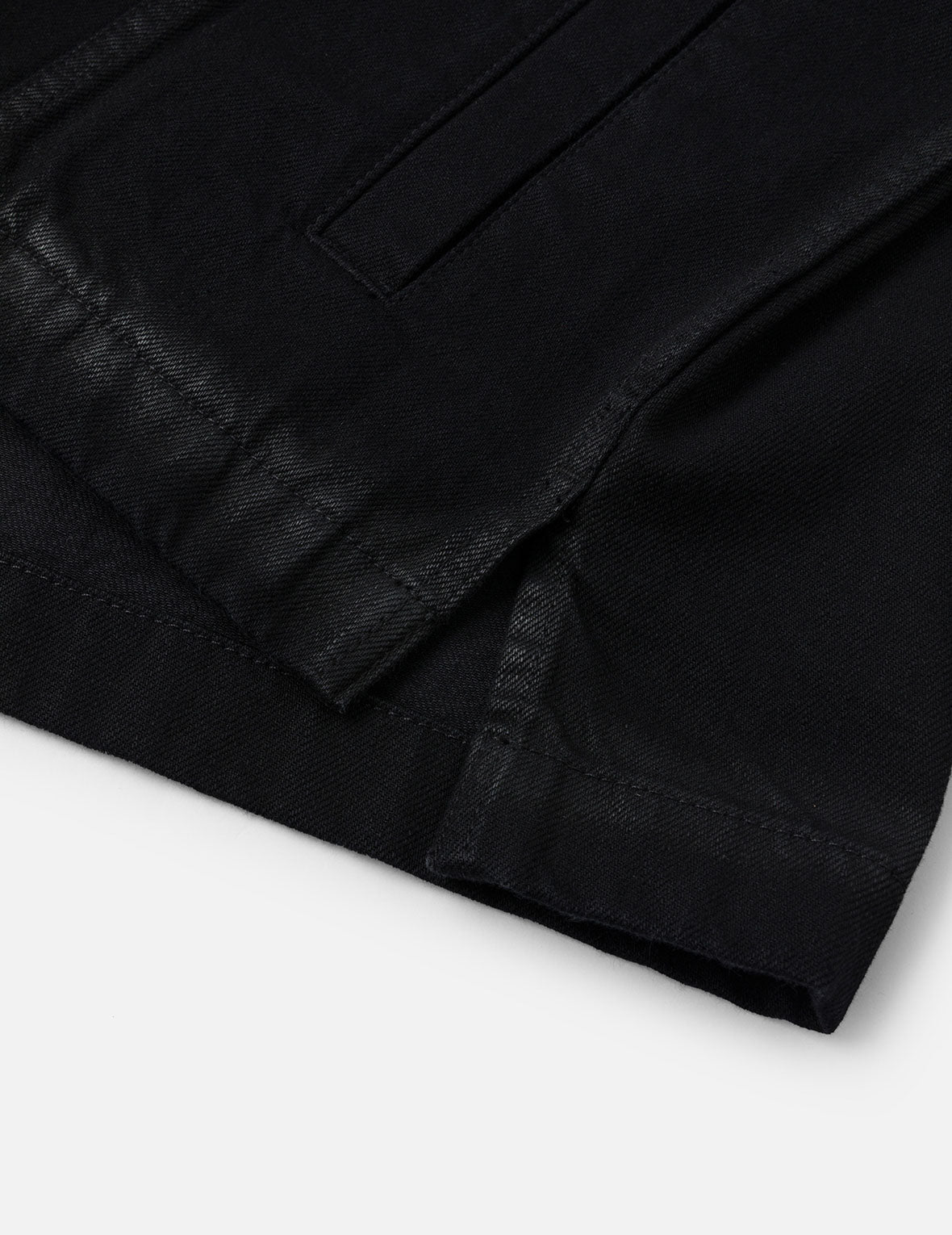 Kamon and Seagull Appliqué Regular Fit Denim Jacket Shirt