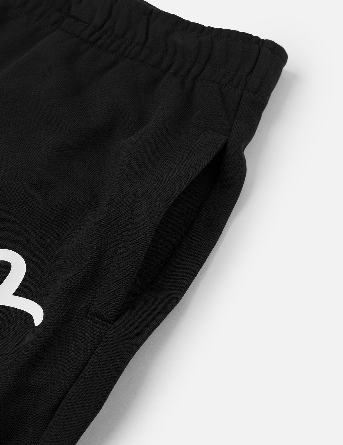 Brushstroke Seagull and Logo Print Straight Fit Sweatpants