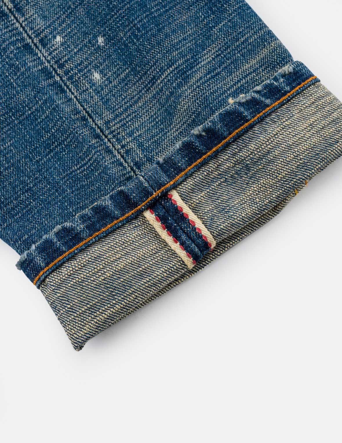 Handbrushed Seagull Selvedge Pocket Slim Jeans #2010