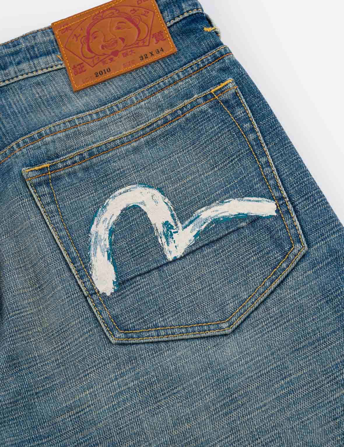 Handbrushed Seagull Selvedge Pocket Slim Jeans #2010