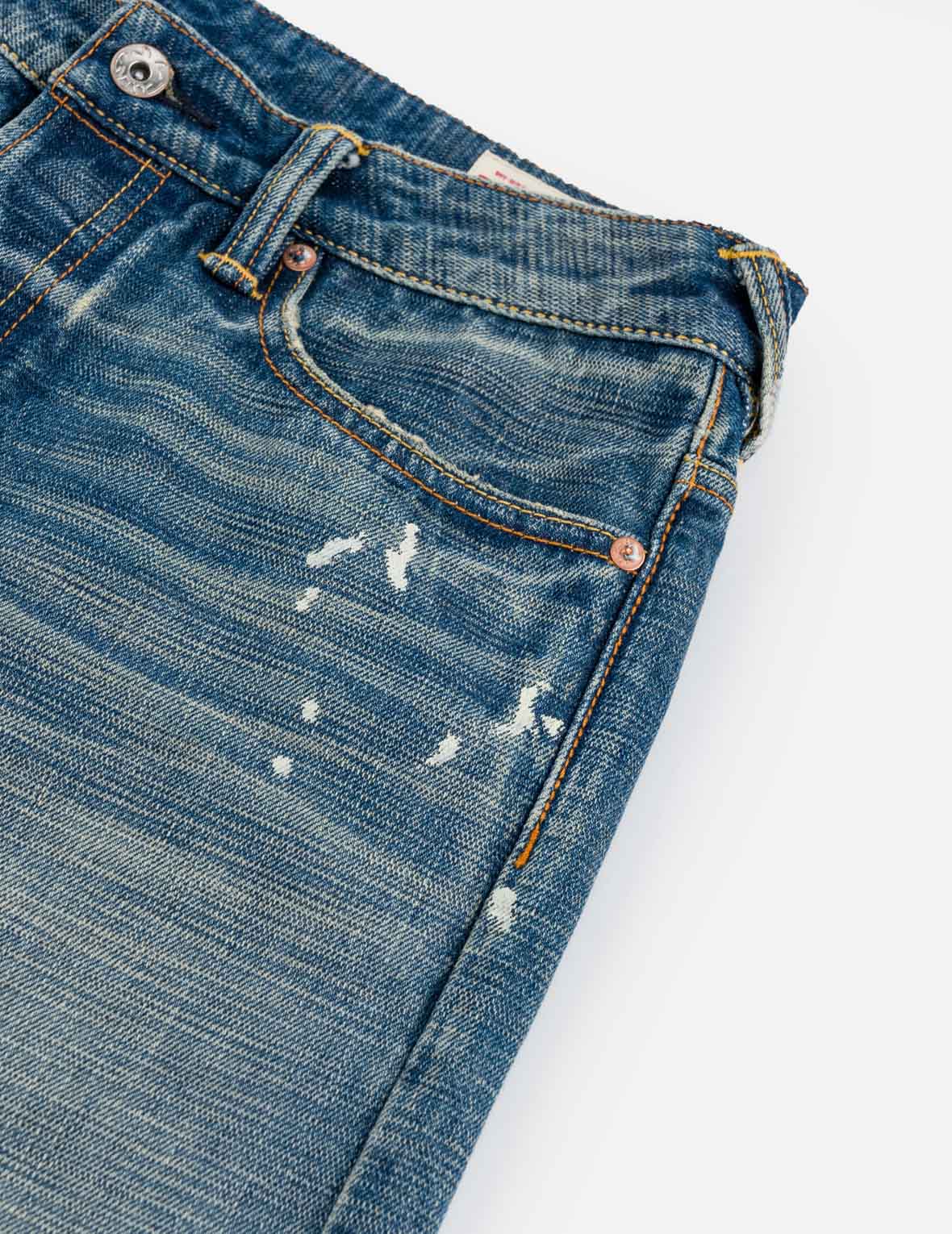 Handbrushed Seagull Selvedge Pocket Slim Jeans #2010
