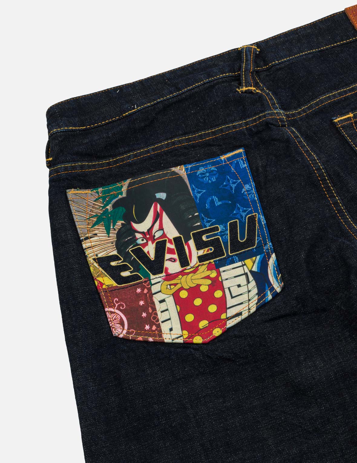 Seagull Patchwork Pocket Selvedge Jeans #2020