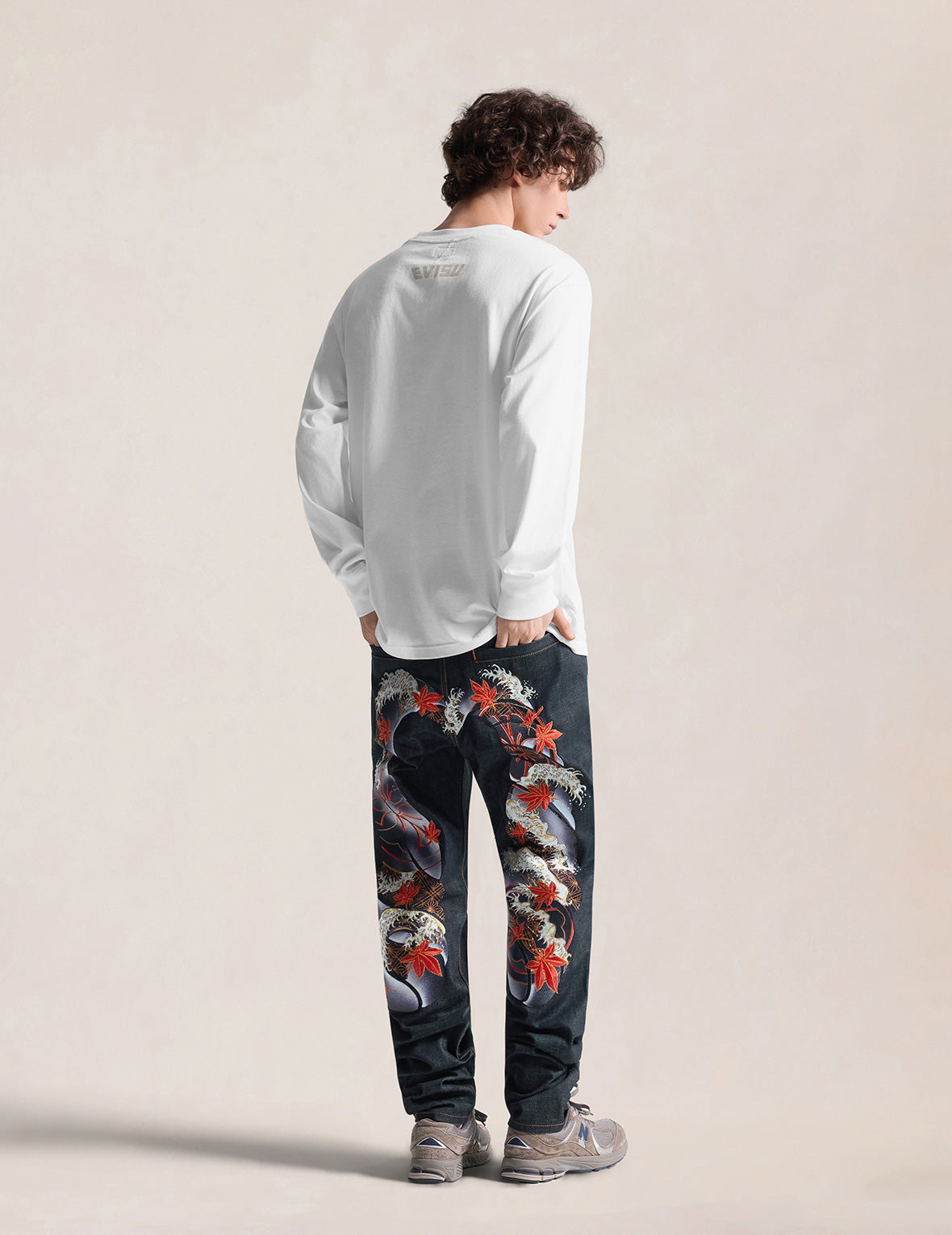 Autumn Embroidered Daicock Taper Jeans #2017
