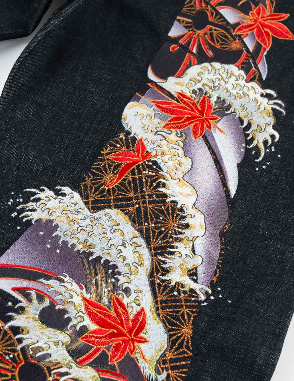 Autumn Embroidered Daicock Taper Jeans #2017