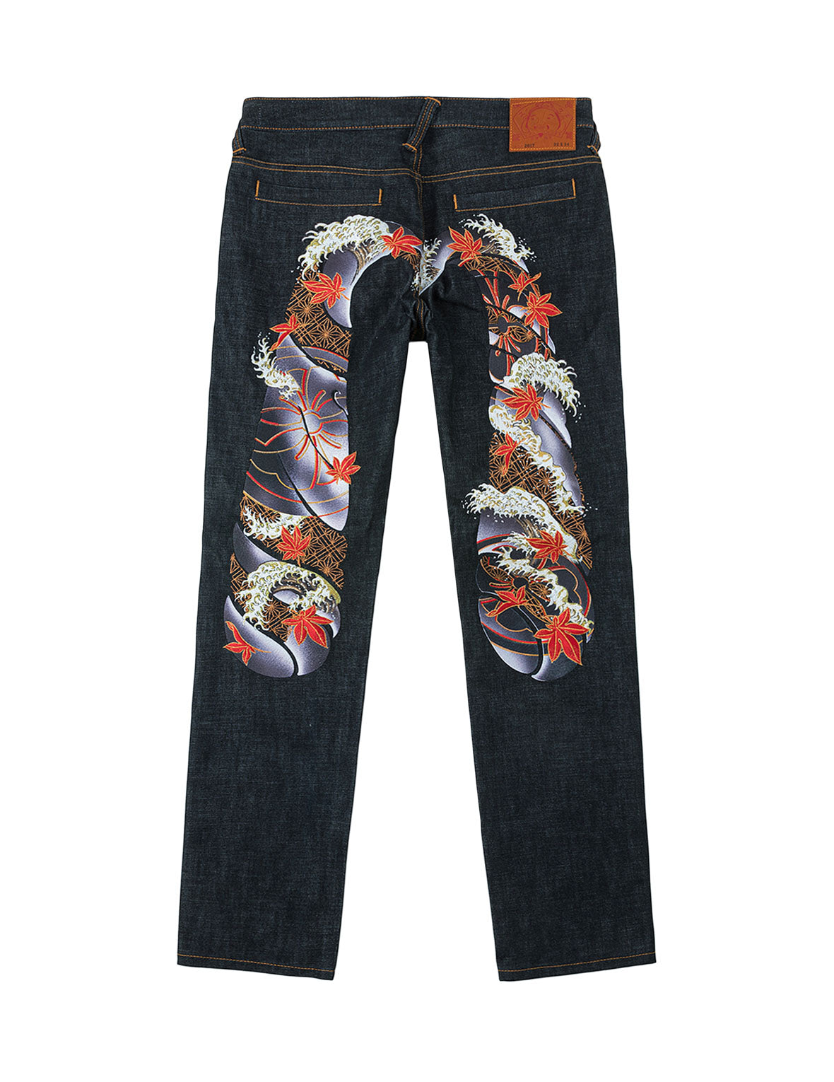 Autumn Embroidered Daicock Taper Jeans #2017