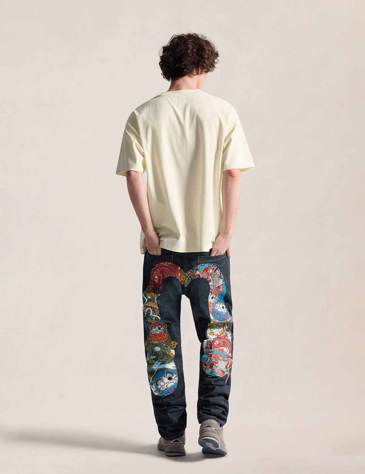 Darumagaeru Daicock Embroidered Taper Jeans #2017