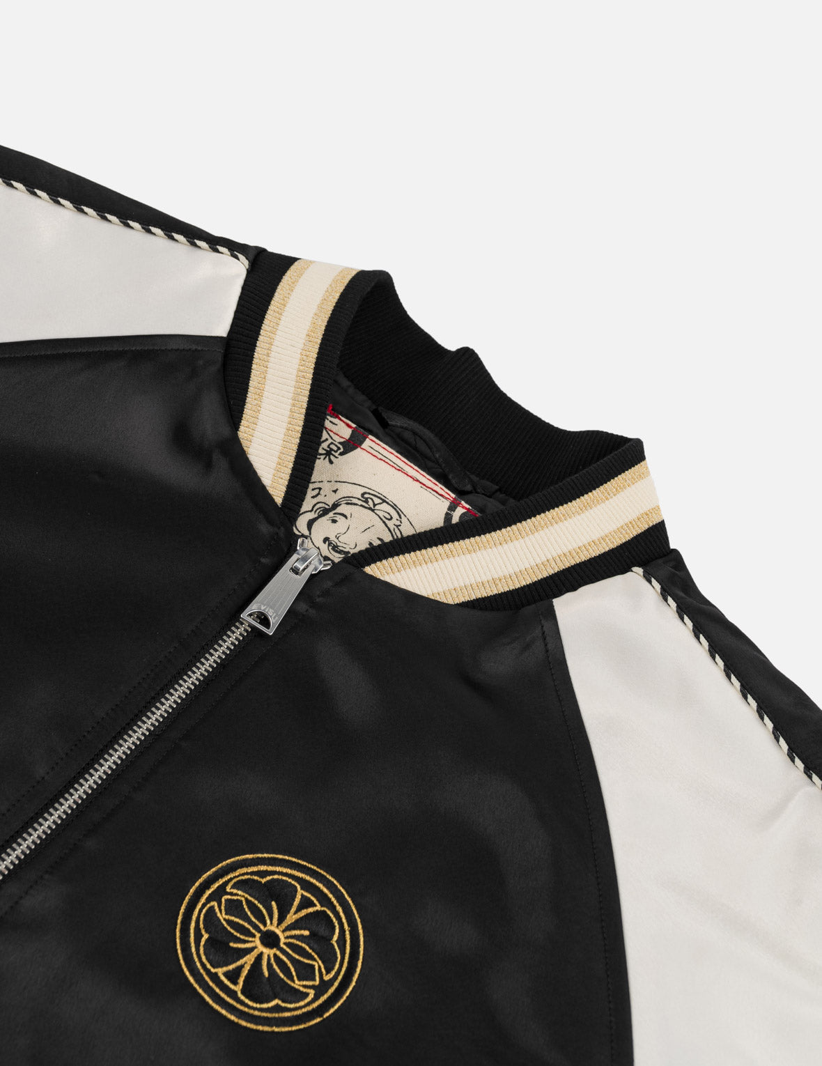 Light Padded Flying Dragon Embroidery Souvenir Jacket