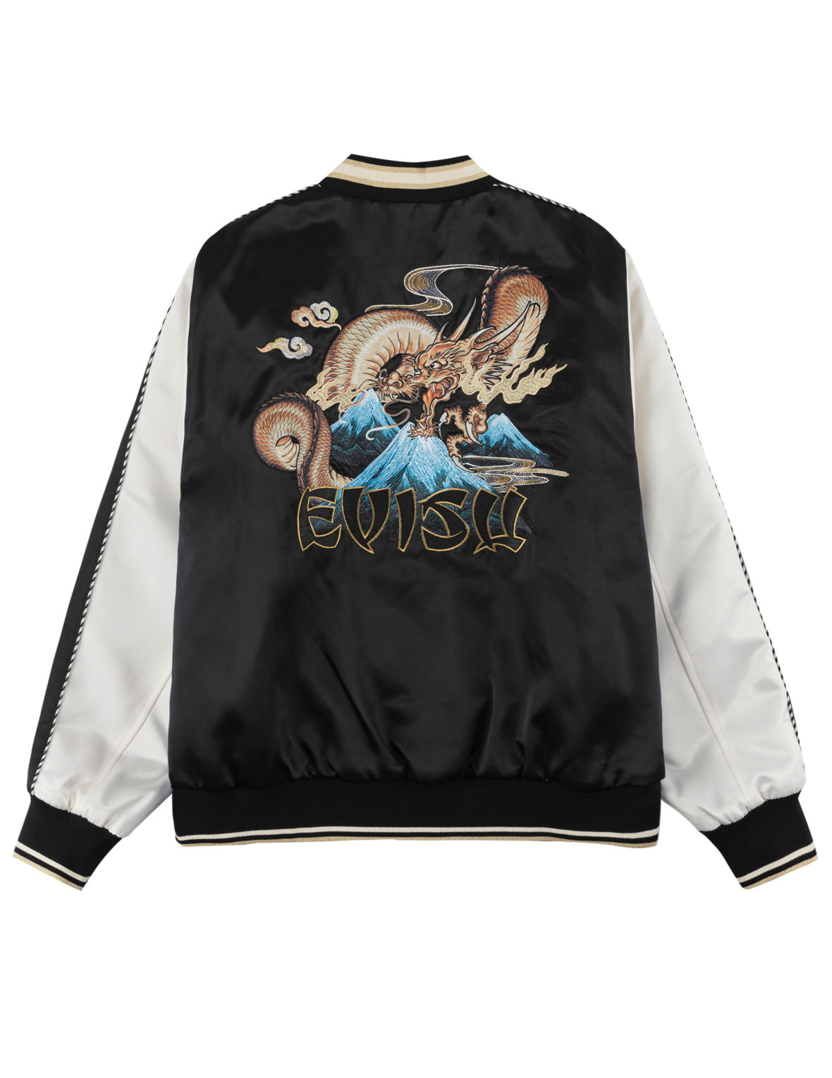 Light Padded Flying Dragon Embroidery Souvenir Jacket
