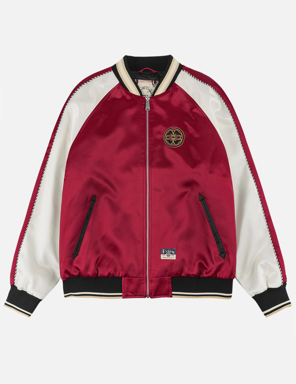 Light Padded Flying Dragon Embroidery Souvenir Jacket