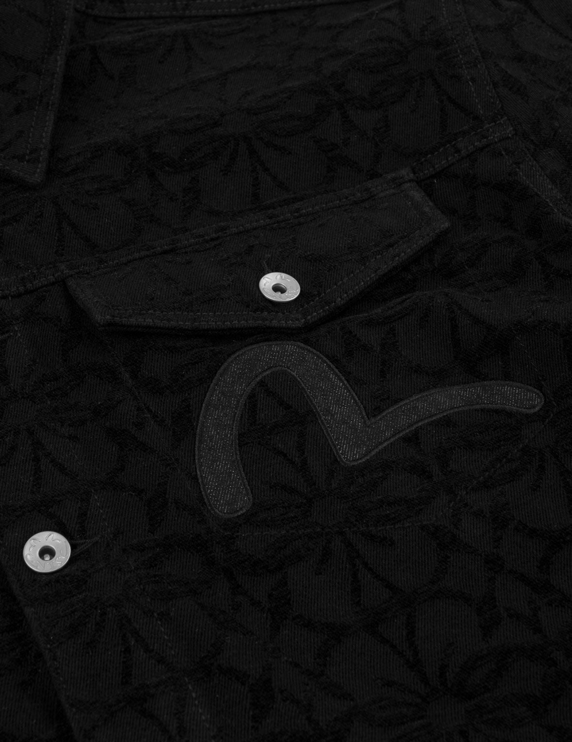 Velvet Touch Kamon Jacquard Shirt Jacket