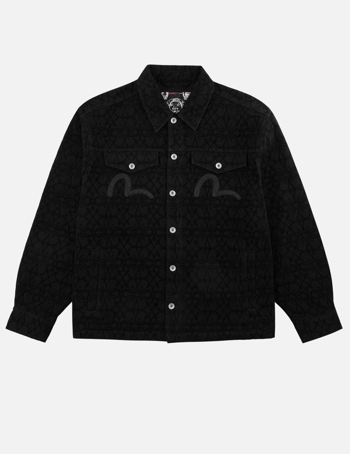 Velvet Touch Kamon Jacquard Shirt Jacket