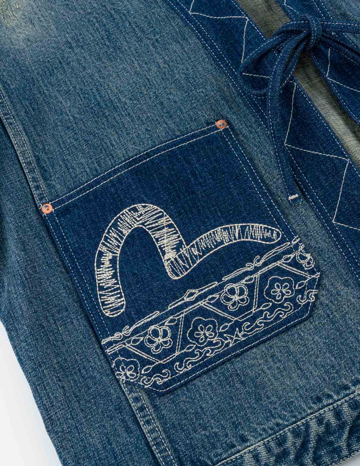 Boro Sashiko Denim Kimono Jacket