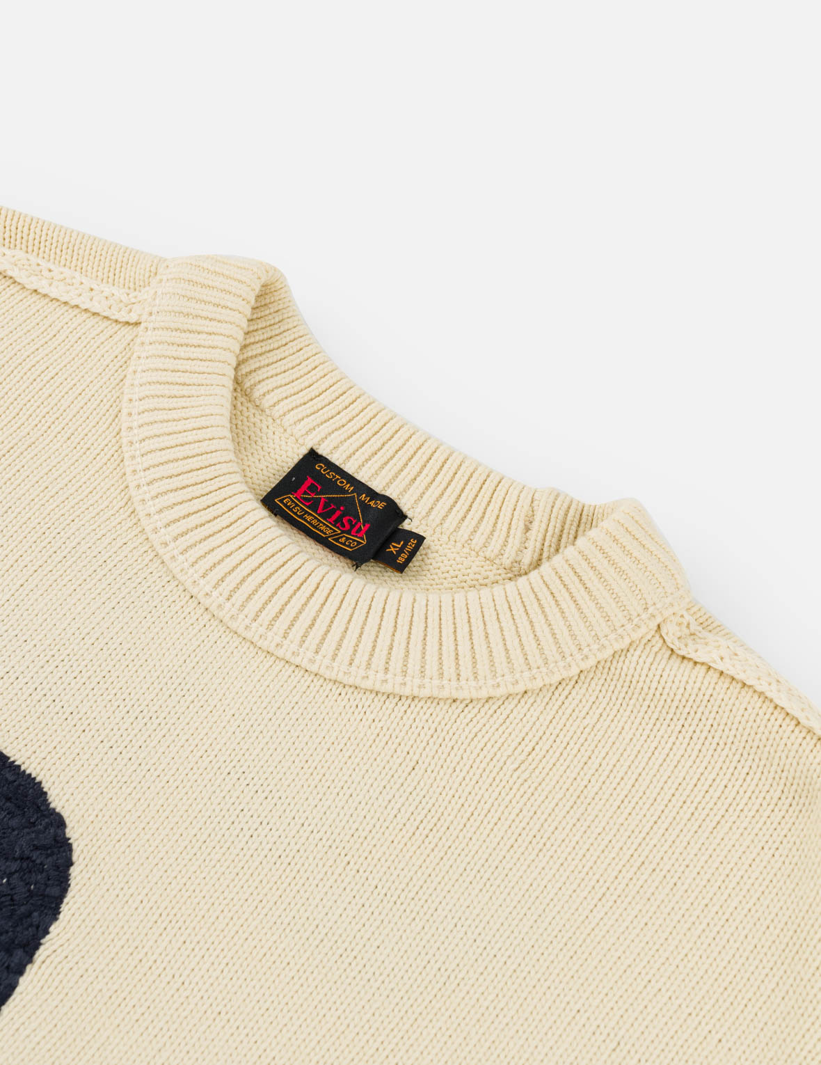 Textured Seagull Logo Knit Pullover