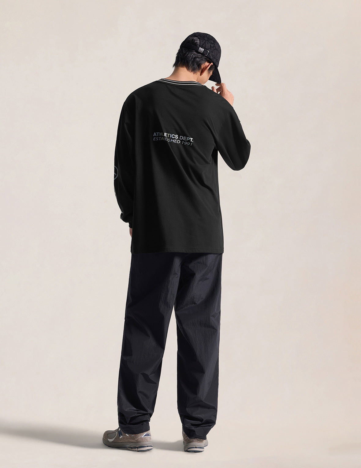 Athletics Logo Printed Long-Sleeve T-Shirt
