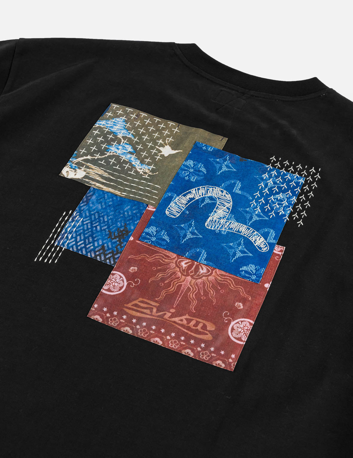 前後多口袋刺繡T恤