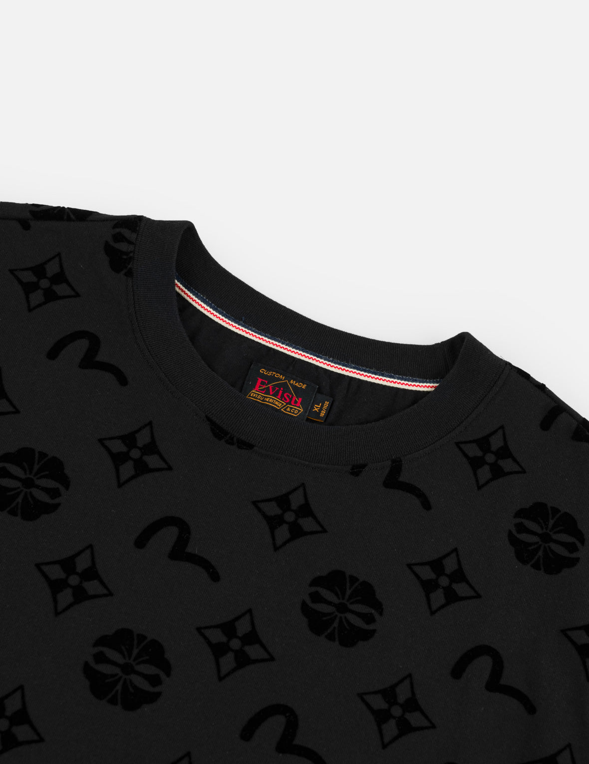 Allover Flocking Kamon & Seagull T-shirt