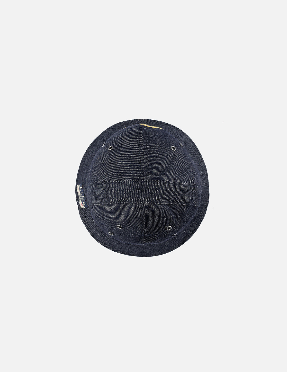 Logo and Seagull Embroidery Denim Bucket Hat