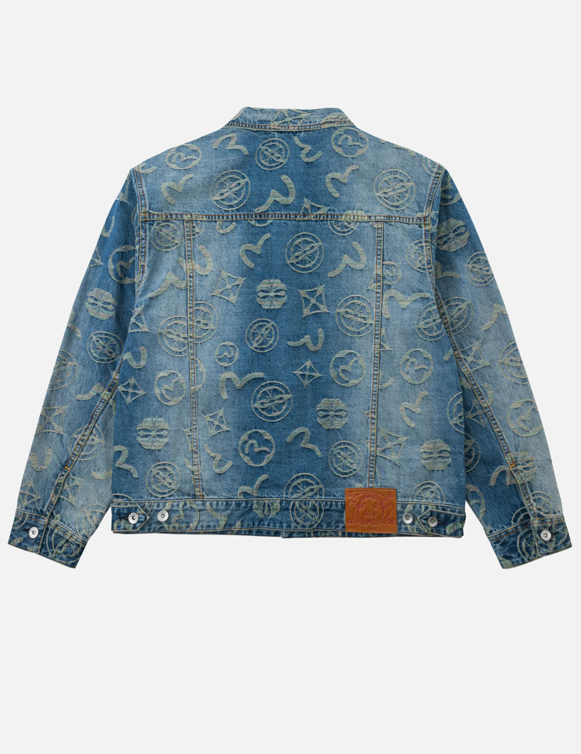 Allover Monogram Rainbow Jacquard Denim Jacket