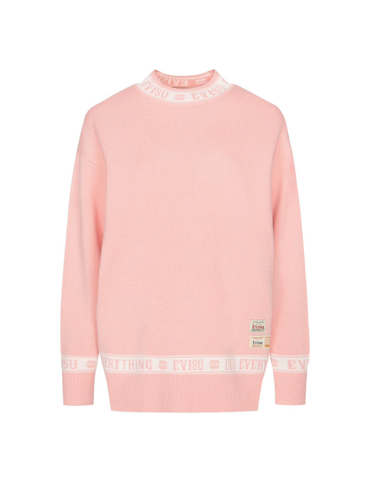 Logo and Kamon Jacquard Knitted Sweater
