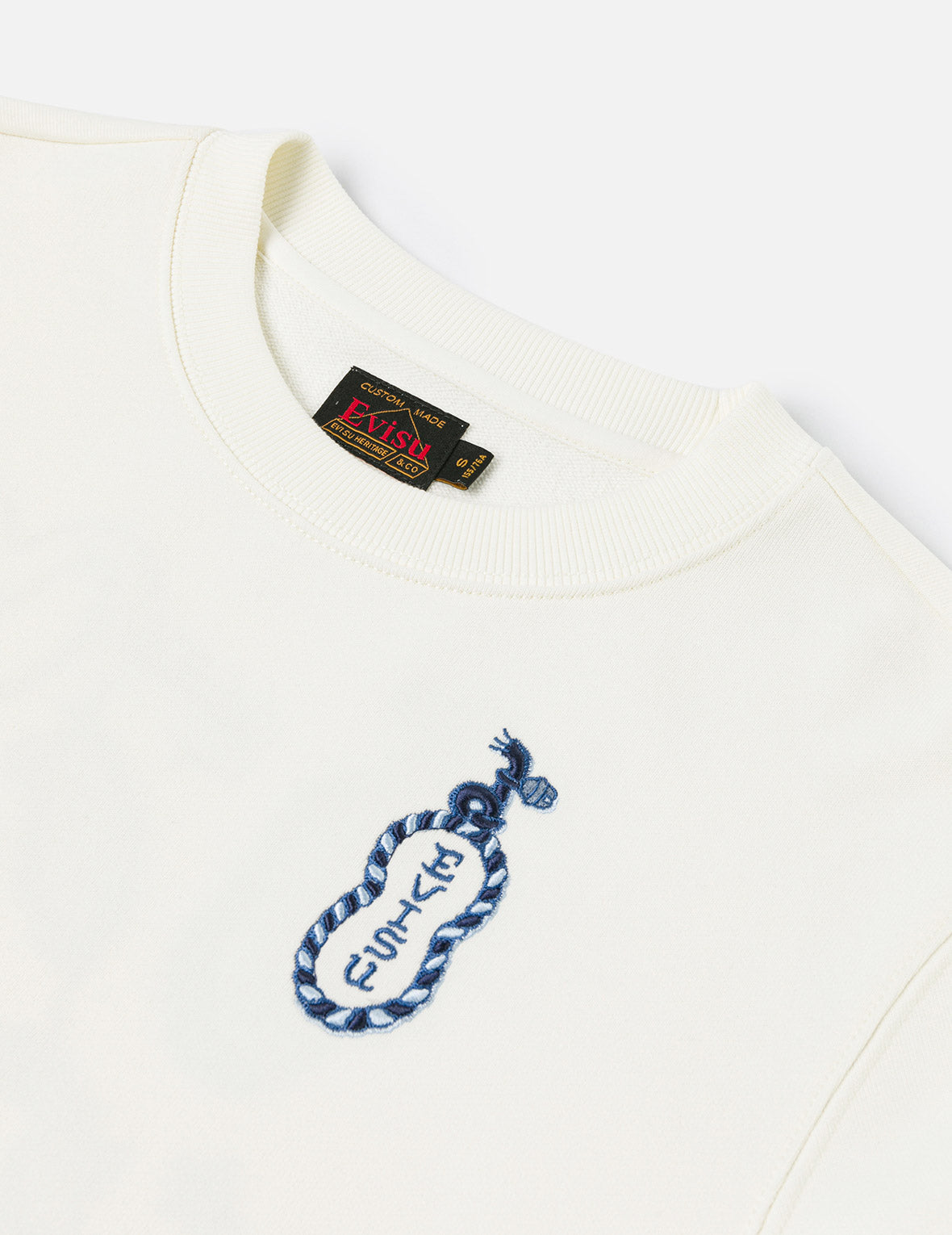 Cat and Logo Embroidery Regular Fit Sweatshirt