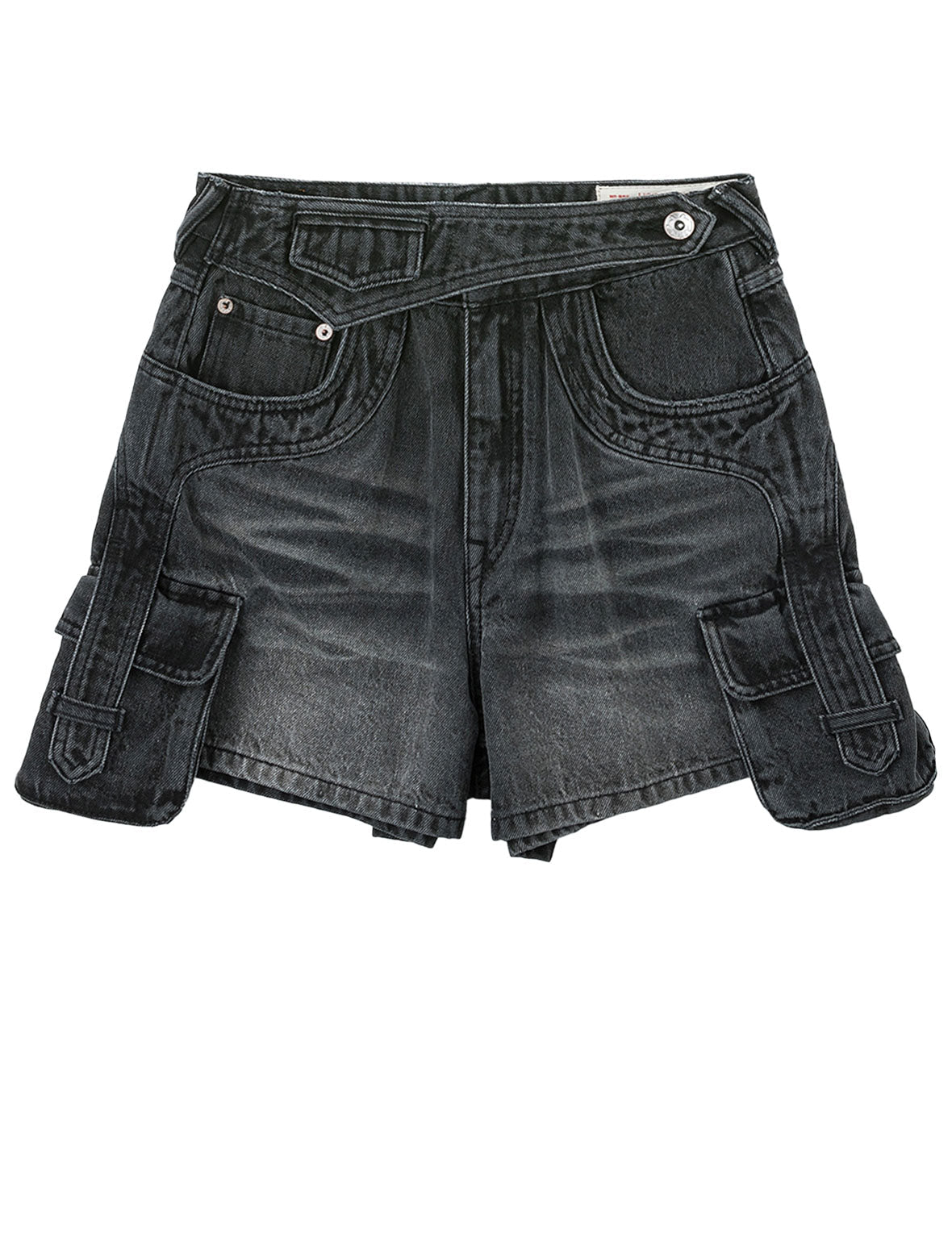 Cargo Pocket Denim Shorts