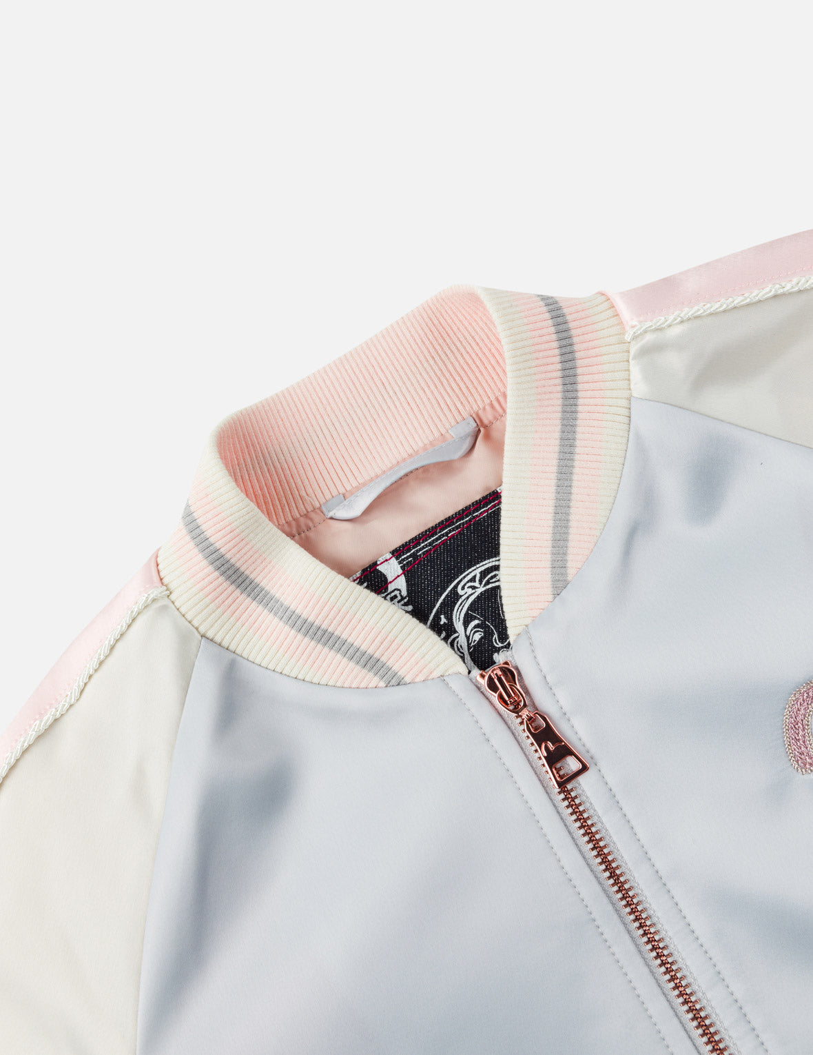 Japanese Sensu Kamon Embroidered Souvenir Jacket