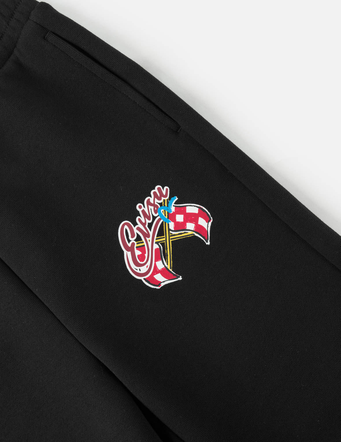 Racing Car Daicock Multi-Pocket Print Sweatpants