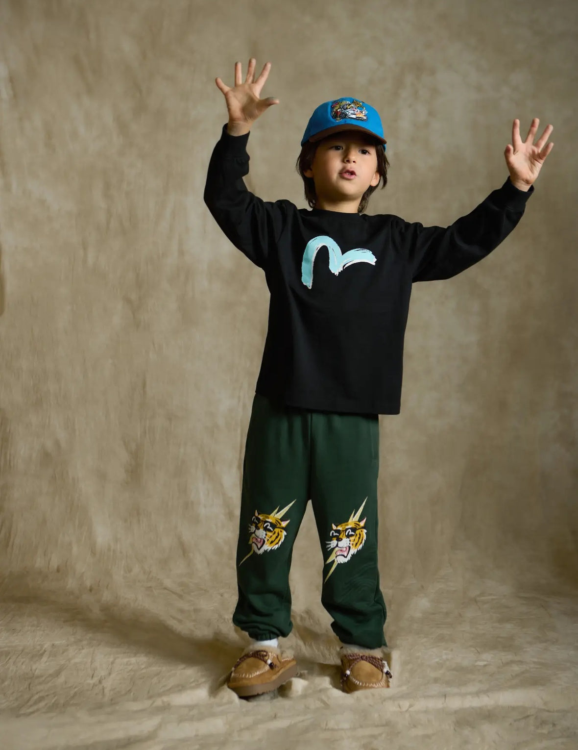 EVISU Tiger Long-Sleeve T-Shirt