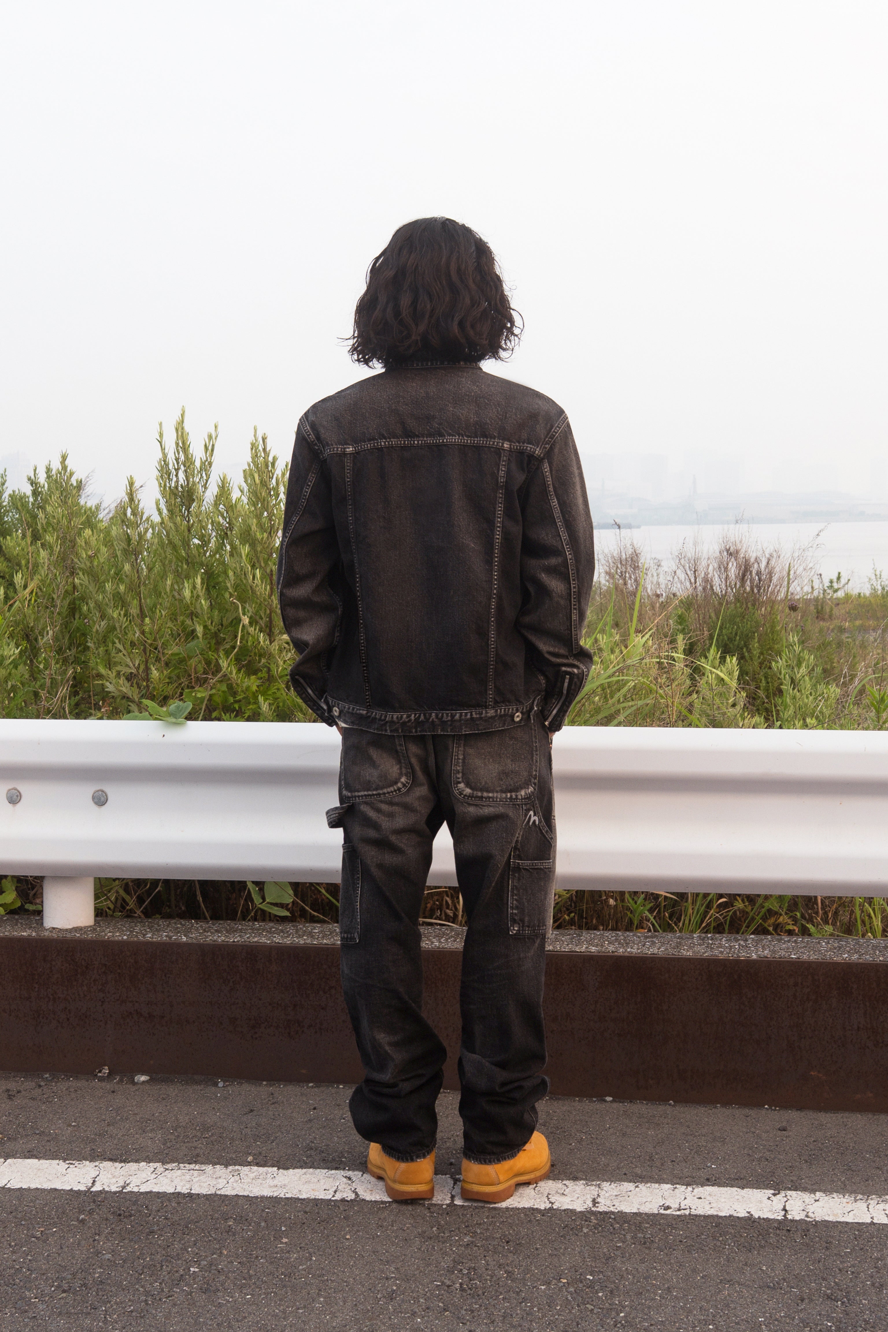 Seagull Embroidery Regular Fit Denim Rider Jacket